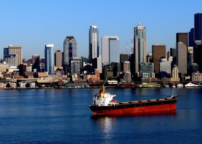 Port of Seattle showing boat in harbor possible needing a maritime lawyer for litigation counsel