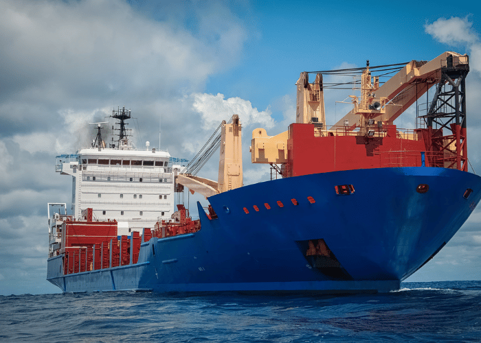 large container boat at sea needing maritime lawyer