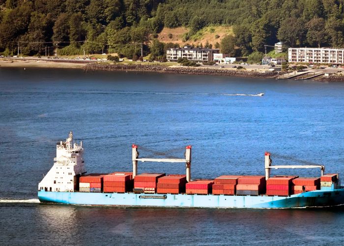 container shipping boat needing maritime lawyer transactional services